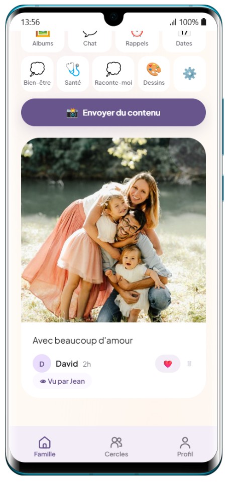 👨‍👩‍👧 Familienseite — der Kreis